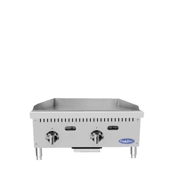Atosa ATTG-24 | Cook Rite | 24" Gas Griddle | Thermostatic Control | 1" Griddle Plate