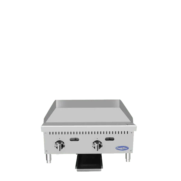 Atosa ATTG-24 | Cook Rite | 24" Gas Griddle | Thermostatic Control | 1" Griddle Plate