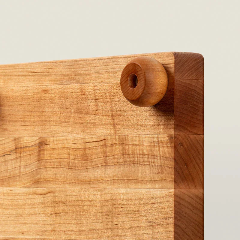 John Boos Maple Square Cutting Board with Feet, 12" x 12" x 1.5" | B12S