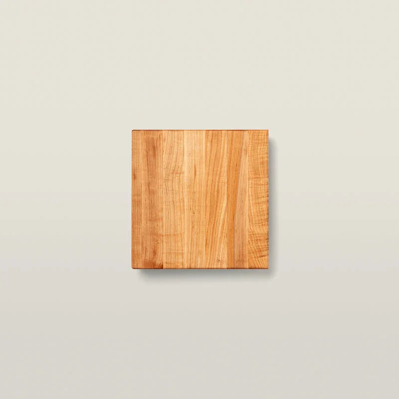 John Boos Maple Square Cutting Board with Feet, 12" x 12" x 1.5" | B12S
