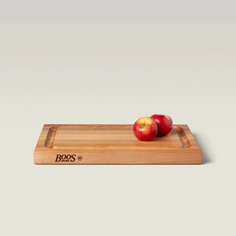 John Boos Maple BBQ Cutting Board with Juice Groove, 18" x 12" x 1.5" | BBQBD