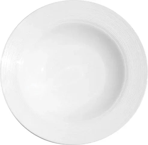 William Fine Bone BCSR.20.23 Soup Plate, 11-4/5oz. 9 in , round, rimmed, embossed, china, Solar Fine Bone