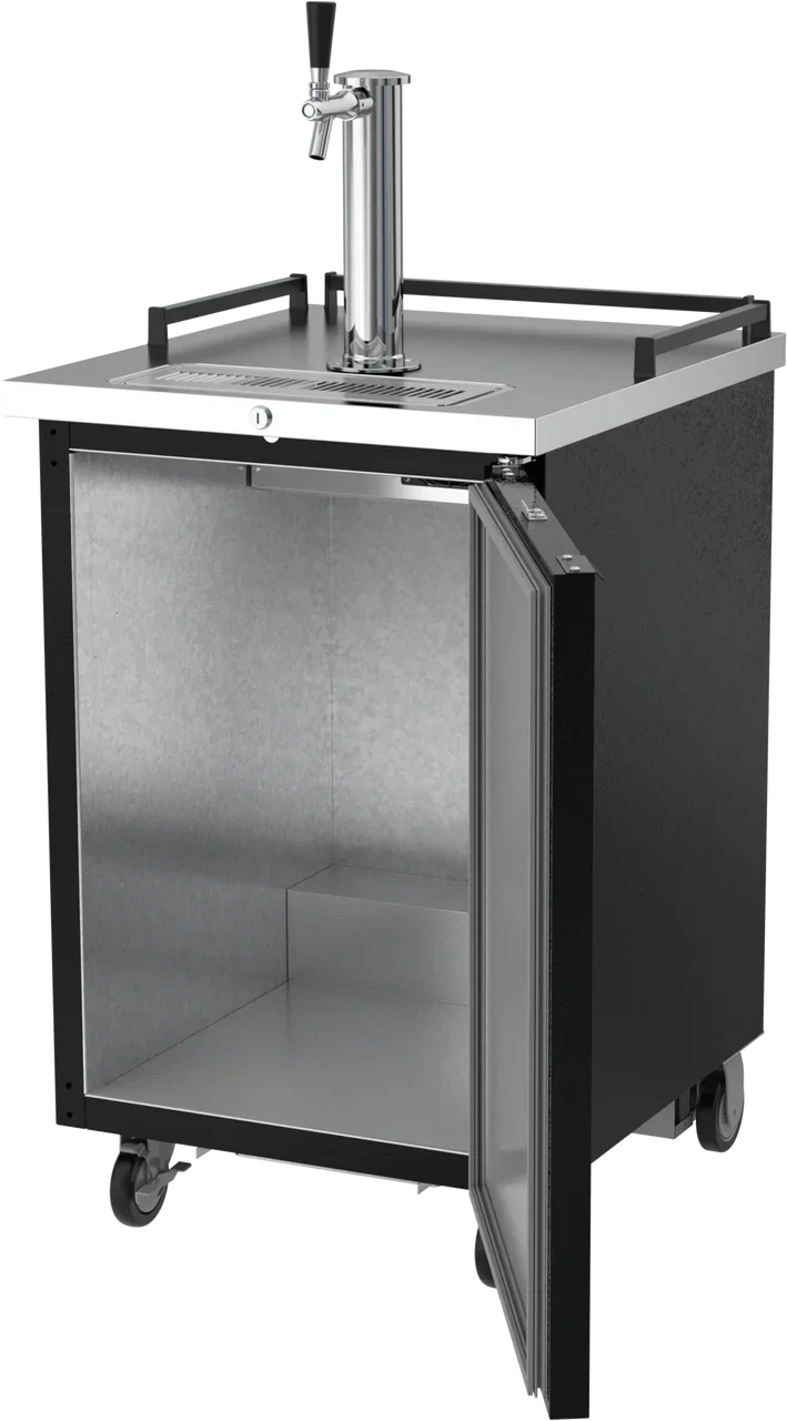 Beverage Air 24"  Draft Beer Cooler with Portable Design and Self-Closing Door, 7.66 cu. ft. | BM23HC-B