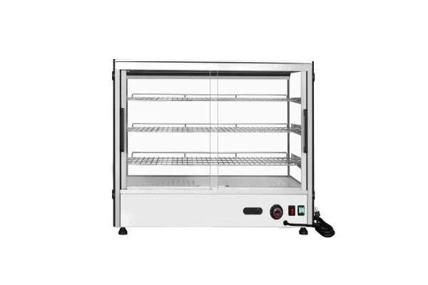 Atosa CHDS-53 | Cook Rite | 27" Glass Heated Display Case | Square Countertop | 5.3 Cu. Ft.