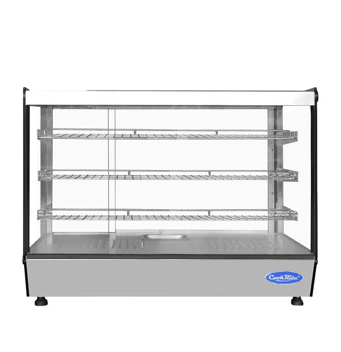 Atosa CHDS-71 | Cook Rite | 35" Square Glass Countertop Heated Display Case | 7.1 Cu. Ft.