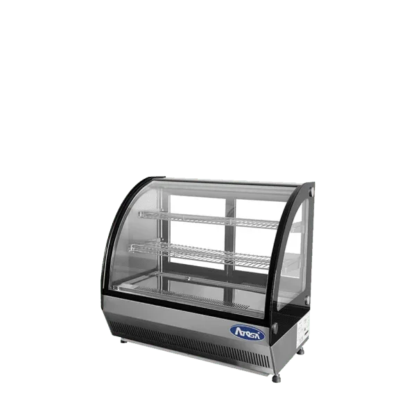 Atosa CRDC-35 | 27" Countertop Refrigerated Curved Display Case  3.5 Cu. Ft.