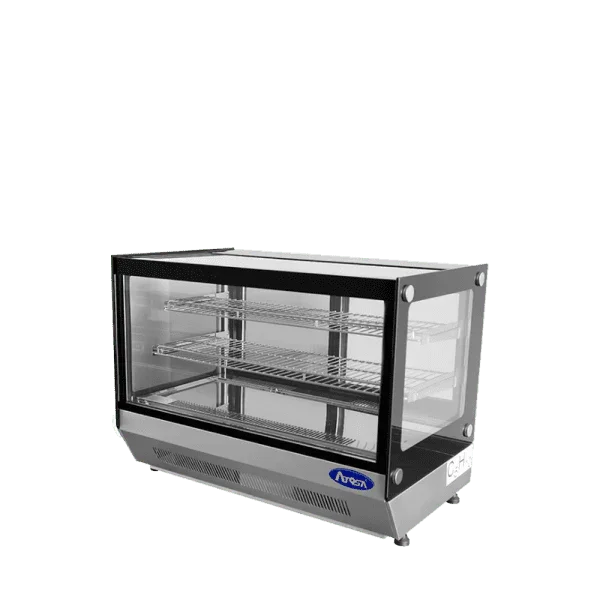 Atosa CRDS-56 | 35" Full Service Countertop Refrigerated Square Display Case  5.6 Cu. Ft.