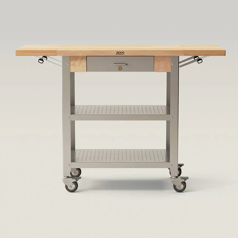 John Boos Maple Cucina Elegante Kitchen Cart (Double Drop Leaf), 50"  x 20" x 35" | CUCE50