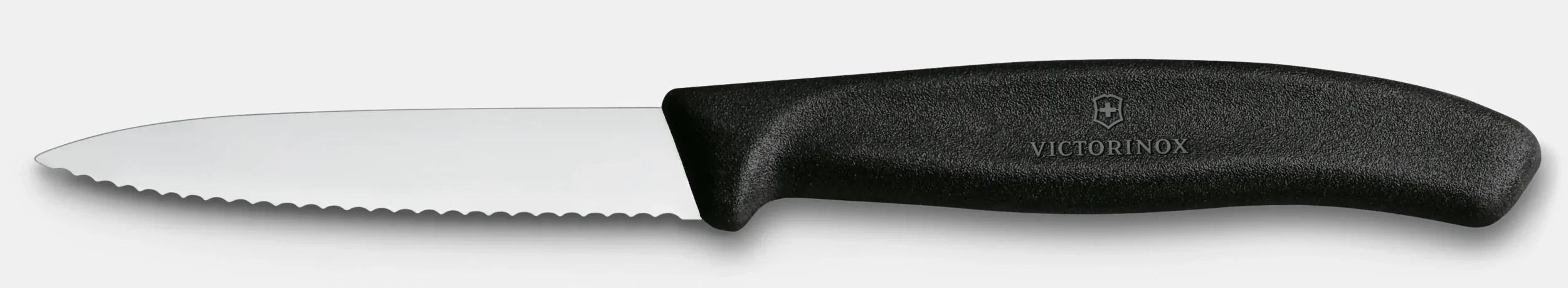 Victorinox Swiss Classic 3.25" Serrated Paring Knife, Black | 6.7633