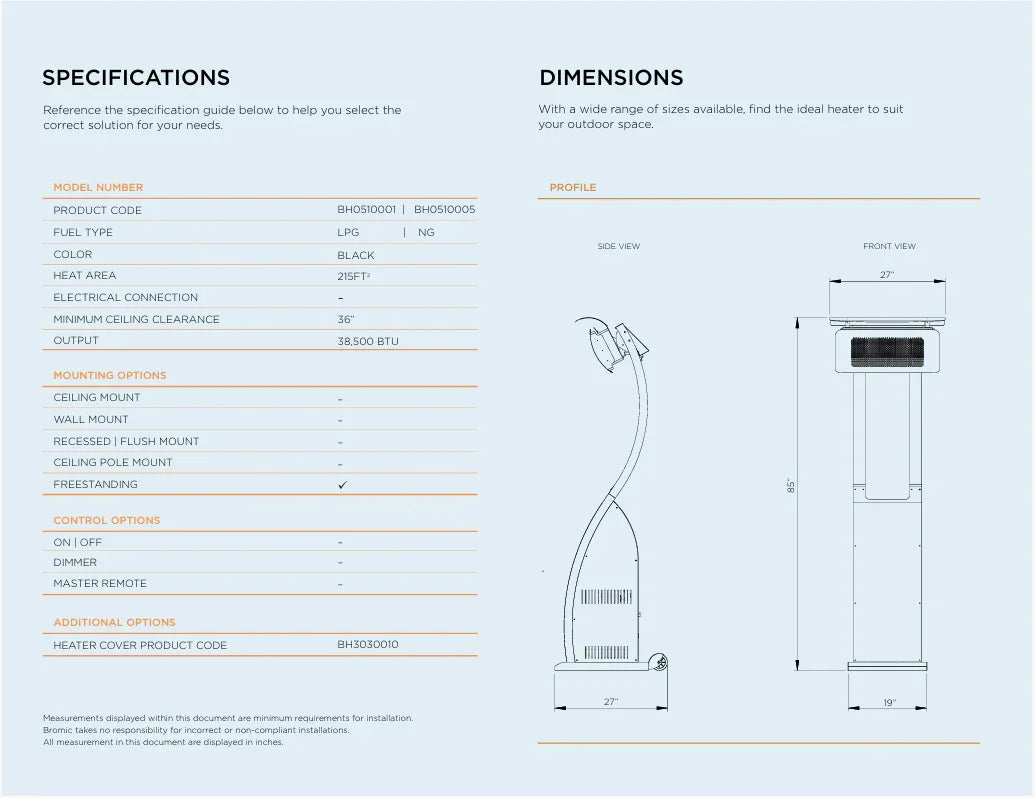 BROMIC Tungsten Smart-Heat Portable Heater