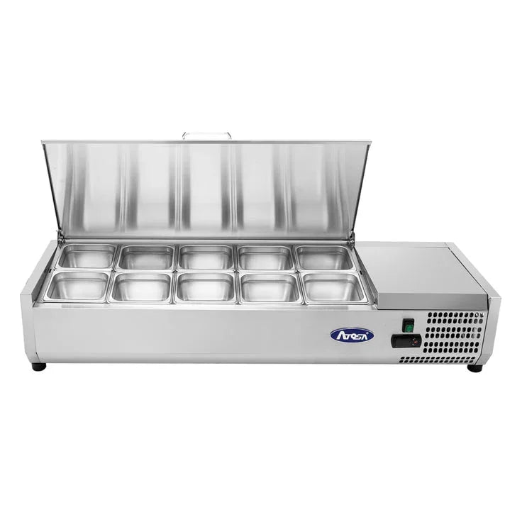 Atosa MSCT-48-10 | 50" Refrigerated Countertop Prep Station  1.5 Cu. Ft.