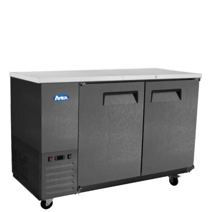 Atosa SBB48GRAUS2 | 48" Back Bar Cooler  Two-Section Storage  11.5 Cu. Ft.