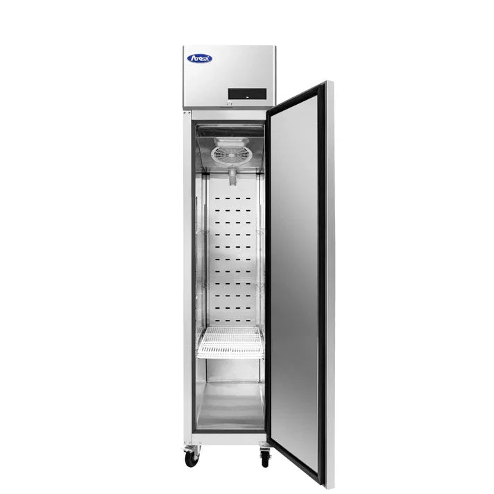 Atosa MBF15FSGR | 17" 1-Solid Door Reach-In Freezer  Top Mounted  13 Cu. Ft.