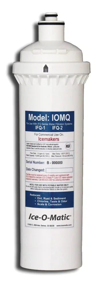ICE-O-MATIC Water Filter Replacement Cartridge for IFQ1 Water Filter System | IOMQ
