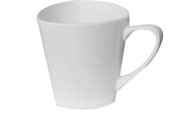 William Fine Bone JX11-C003-03 Cup/Mug, 7-1/2 oz. (00.22 L), triangular, scratch resistant, oven & microwave sa