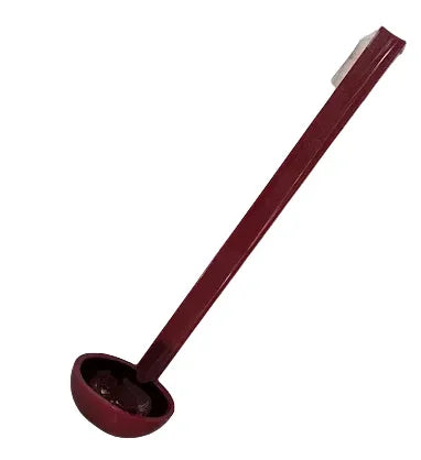 Cambro LD130416 | Camwear Portion Ladle 1 Oz Cranberry (13")