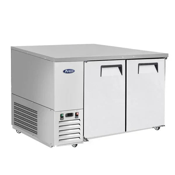Atosa SBB69GRAUS1 | 69" 2-Door Back Bar Cooler  Shallow Depth  18.9 Cu. Ft.