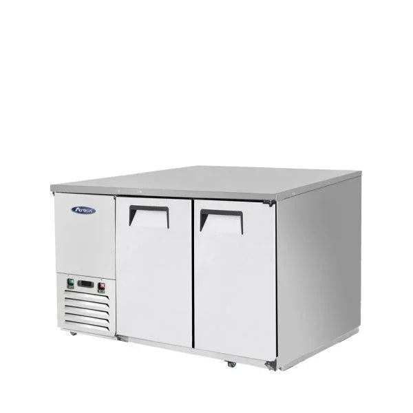 Atosa MBB48GR | 48" 2-Solid Door Back Bar Cooler  12.9 Cu. Ft.