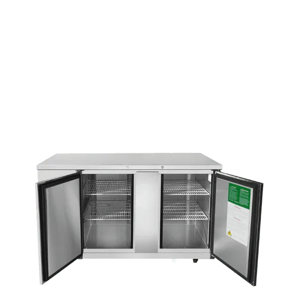 Atosa MBB69GR | 69" 2-Door Back Bar Cooler  21.5 Cu. Ft.