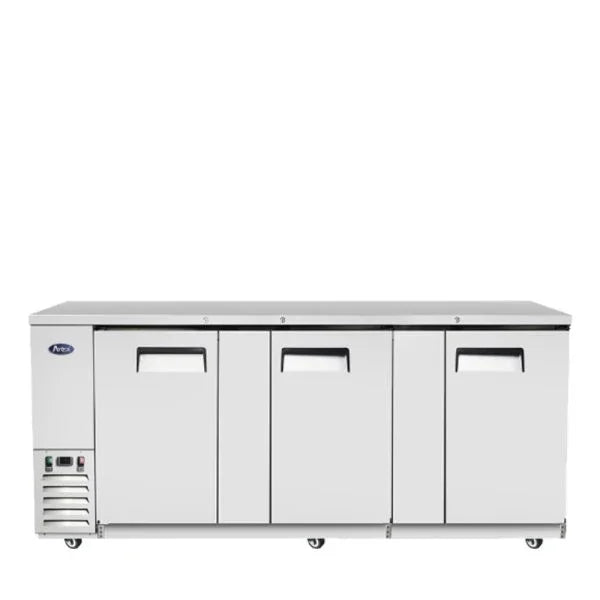 Atosa MBB90GR | 90" 3-Glass Door Back Bar Cooler  30.1 Cu. Ft.