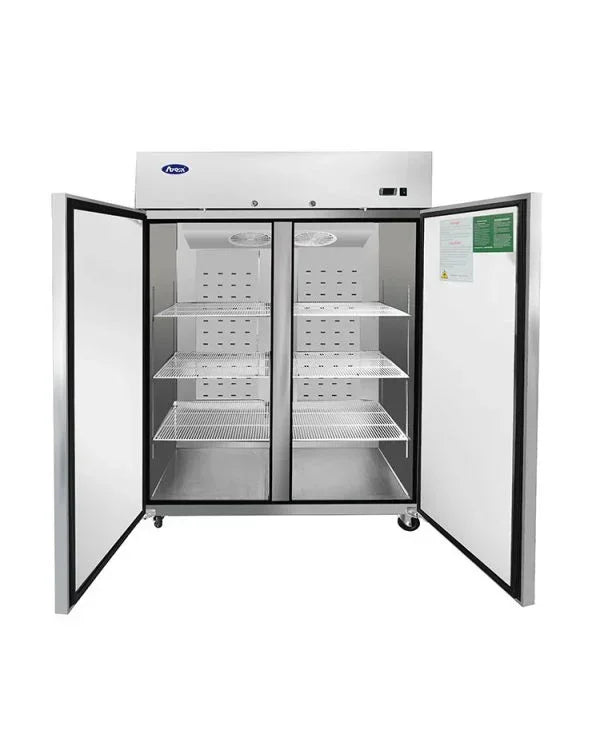 Atosa MBF8005GR | 51" 2-Door Solid Reach-In Refrigerator  Top Mounted  43.20 Cu. Ft.