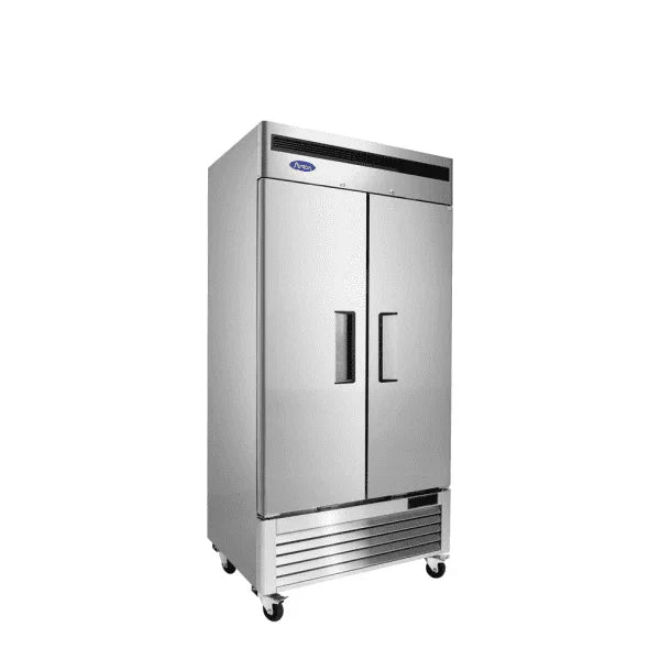 Atosa MBF8502GR | 39.5" 2-Solid Slim Door Reach-In Freezer  Bottom Mounted  28.5 Cu. Ft.