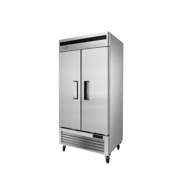 Atosa MBF8506GR | 39.5" 2-Solid Door Reach-In Refrigerator  28.5 Cu. Ft.