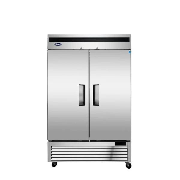 Atosa MBF8507GR | 54" 2-Solid Door Reach-In Refrigerator  Bottom Mounted  43.80 Cu. Ft.