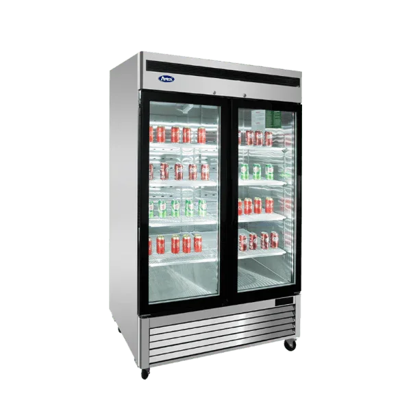 Atosa MCF8703ES | 54" 2-Glass Door Merchandiser Freezer  44.8 Cu. Ft.