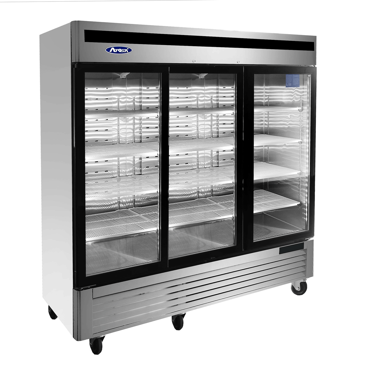 Atosa MCF8708GR Refrigerator Merchandiser Three-Section Dimensions 81-7/8 in W x 31-3/4 in D x 83-1 in
