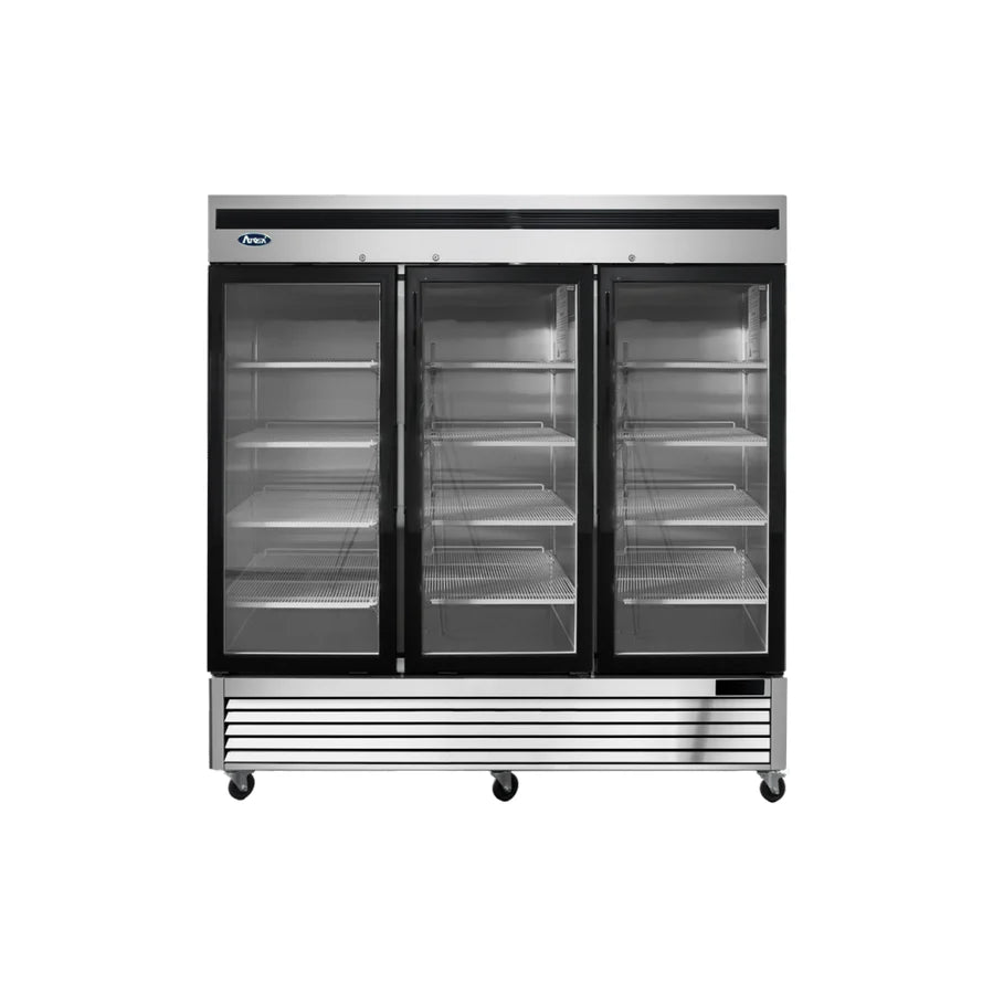 Atosa MCF8708GR Refrigerator Merchandiser Three-Section Dimensions 81-7/8 in W x 31-3/4 in D x 83-1 in