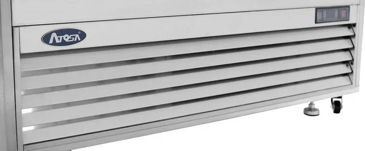 Atosa MCF8709GR | 54" 2-Sliding Glass Door Refrigerator  Bottom Mounted  44.85 Cu. Ft.