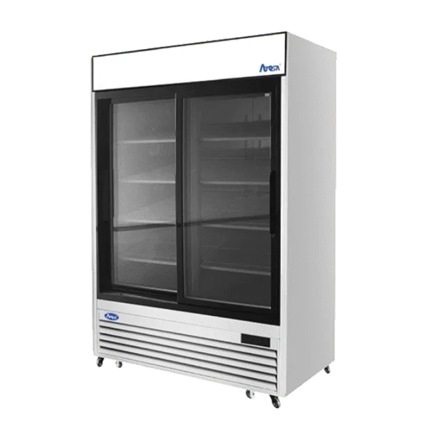 Atosa MCF8709GR | 54" 2-Sliding Glass Door Refrigerator  Bottom Mounted  44.85 Cu. Ft.