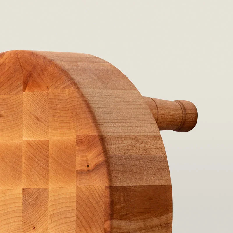 John Boos Round Maple Chopping Block with Feet 12" x 3" | MCR1