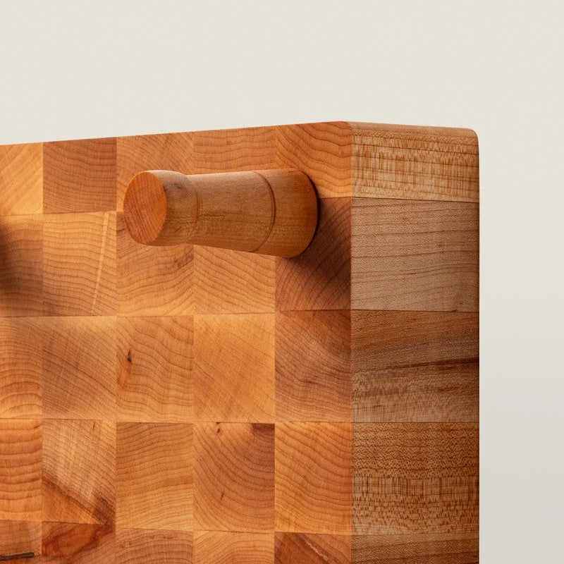 John Boos Square Maple Chopping Block with Feet 12" x 12" x 3" | MCS1