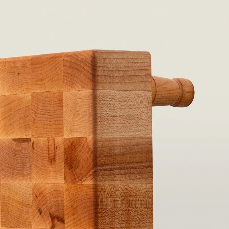 John Boos Square Maple Chopping Block with Feet 12" x 12" x 3" | MCS1