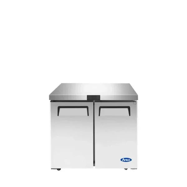 Atosa MGF36FGR | 36" 2-Solid Door Undercounter Freezer  8.7 Cu. Ft.