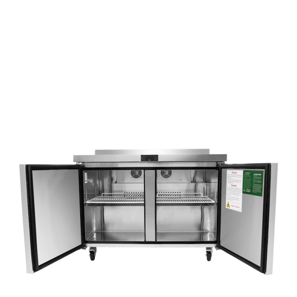 Atosa MGF8413GR Freezer Counter Work Top Two-Section Design 13.4 cu. ft.