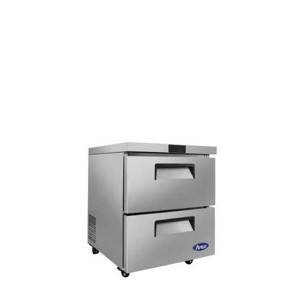 Atosa MGF8420GR | Undercounter Freezer  reach in  one-section  (2) drawers  rear mount self
