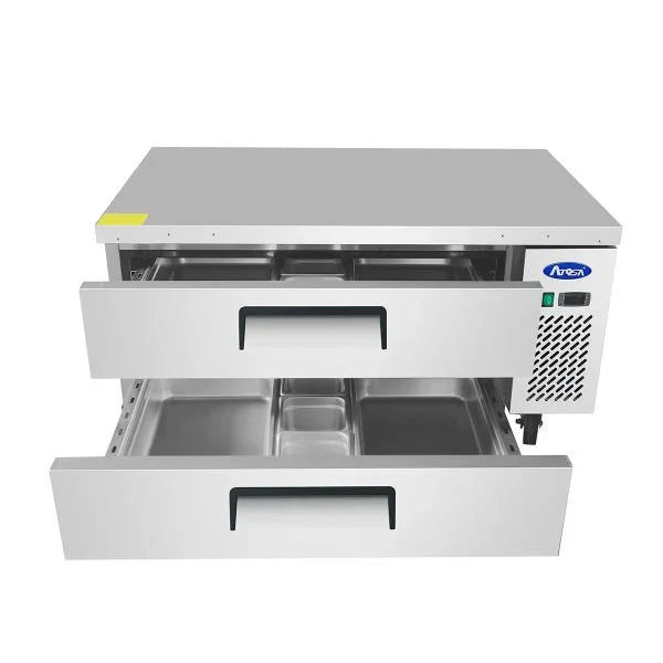Atosa MGF8448GR | 36" 2-Drawer Refrigerated Chef Base  Refrigeration  Kitchen Equipment