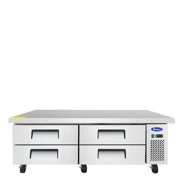 Atosa MGF8453GR | 72" 4-Drawer Refrigerated Chef Base  Two-Section