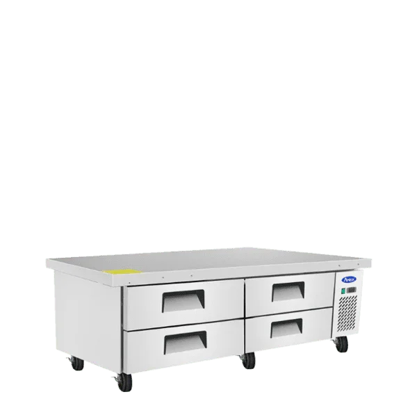Atosa MGF8453GR | 72" 4-Drawer Refrigerated Chef Base  Two-Section