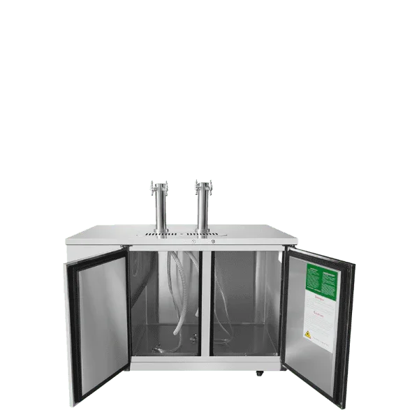 Atosa MKC58GR | 58" Direct Draw 2-Keg Cooler  2 Double Taps