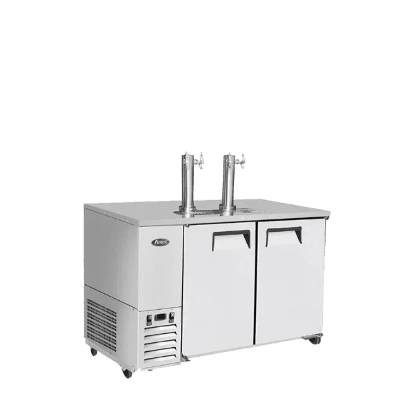 Atosa MKC58GR | 58" Direct Draw 2-Keg Cooler  2 Double Taps