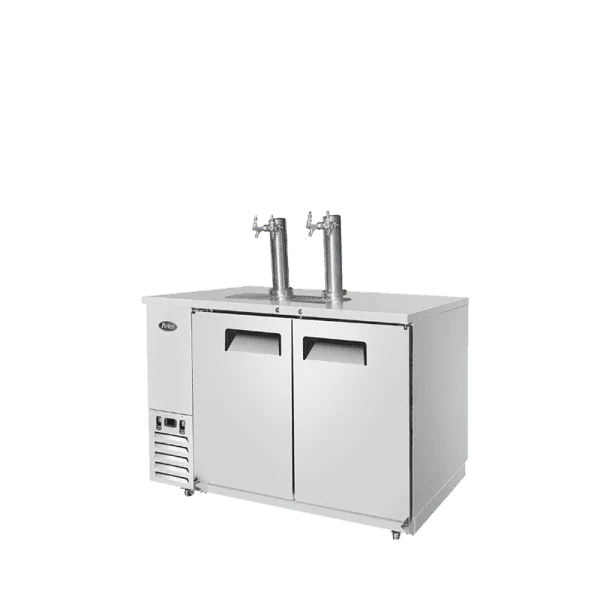 Atosa MKC58GR | 58" Direct Draw 2-Keg Cooler  2 Double Taps