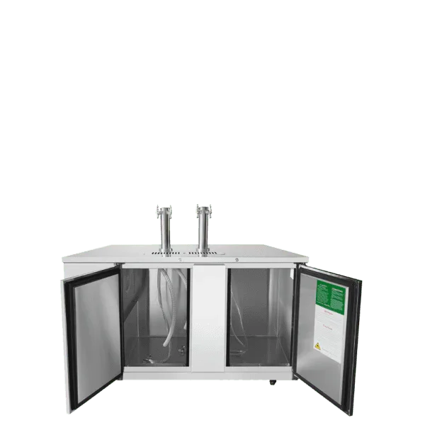 Atosa MKC68GR | 68" 3-Keg Direct Draw Keg Cooler  2 Double Taps