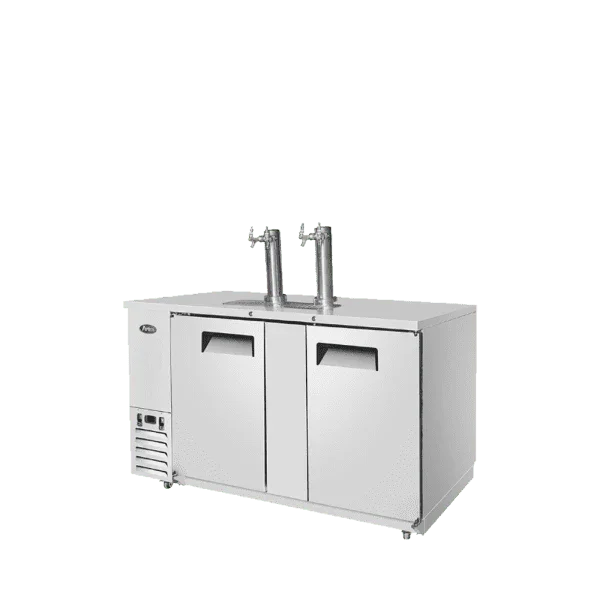 Atosa MKC68GR | 68" 3-Keg Direct Draw Keg Cooler  2 Double Taps