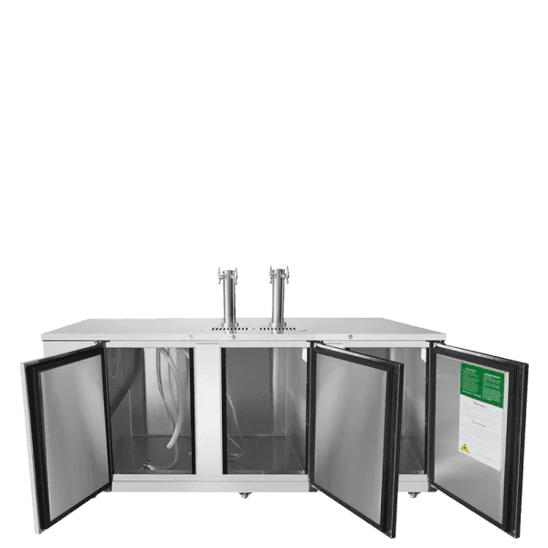 Atosa MKC90GR | 90" 4-Keg Draft Beer Cooler  With 2 Double Taps