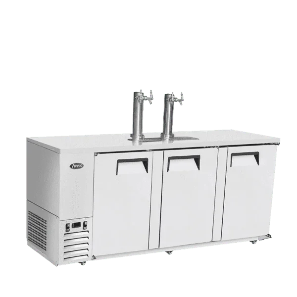 Atosa MKC90GR | 90" 4-Keg Draft Beer Cooler  With 2 Double Taps