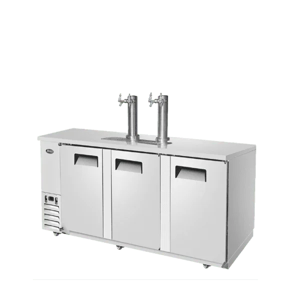 Atosa MKC90GR | 90" 4-Keg Draft Beer Cooler  With 2 Double Taps